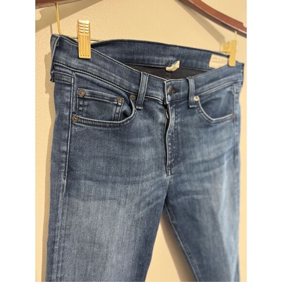 Rag & Bone Women's Size 29 High Rise Ankle Skinny Jeans Raw Hem Color Alembic EU - Picture 4 of 13